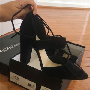 BCBG suede pointed toe pump